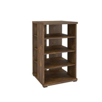 Nexera Jasper 4-Shelf Audio Tower Bookcase - Truffle-4 open storage shelves
