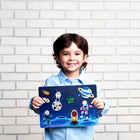 Skillmatics Foil Fun Up In Space Art Kit-100 Colorful Foil Sheets