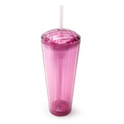 Sully Double Wall AS Dome Top Tumbler - 765 mL - Purple-Easy twist top with large opening