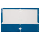 JAM Paper Laminated Glossy 3 Hole Punch Two-Pocket School Folders - Blue - 6 Pack-Size: 9.25 x 11.5 inches l Easily fits 8.5" x 11" documents