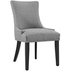 Modway - Marquis Tissu Fauteuil d’appoint de salle à manger Ensemble de 2 - Gris clair-Rembourrage en mousse dense pour le confort