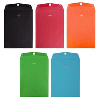 JAM Paper 9 x 12 Open End Catalog Envelopes with Clasp Closure, Brite Hue Assorted, 50 Pack (87326)-Product Type: Catalog Envelopes