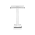 Plata Import Patrick 13.75"H Square Acrylic Side Table - Clear-Functional square design with a focus on clean lines
