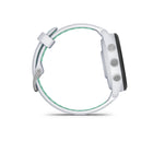 Garmin - Forerunner 265S, lunette noire avec boîtier Whitestone et bracelet en silicone Whitestone/Neo Tropic-Ne manquez jamais un appel ou un SMS depuis votre smartphone Android ou Apple couple avec les notifications intelligentes