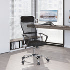 HOMCOM - Fauteuil de bureau exécutif en maille à haut dossier - noir-Hauteur d’assise réglable pour s’adapter à votre bureau et à vos habitudes d’assise