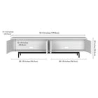 Hudson&Canal Whitman TV Stand for TV's up to 85" - White-Features easy assembly