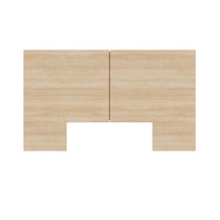 Nexera - Tête de Lit Queen James En Chêne Blond Naturel-Style moderne : Améliorez la décoration de votre chambre avec une tête de lit contemporaine aux lignes épurées et au design minimaliste