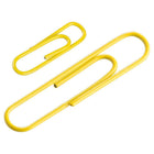 JAM Paper Combo Pack Colourful Paper Clips - Standard & Jumbo - Yellow - 100 Pack & 75 Pack -Quantity: 100 Standard Clips & 75 Jumbo Clips (175 in Total)