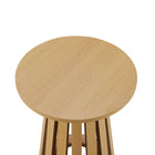 Manhattan Comfort - Layla Table d’appoint moderne 45 cm - Chêne naturel-La finition effet bois apporte une élégance organique