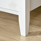 HOMCOM Narrow Side Table - White-Colour: White