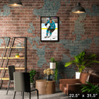 Joe Thornton San Jose Sharks - Framed Canvas - 22" x 31"-Officially licensed by the NHL and NHLPA