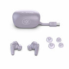 JLab Go Pods ANC True Wireless Earbuds - Lilac-Hybrid Active Noise Cancellation + Be Aware Audio