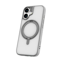 TUFF8 Glide360 Mag Case for iPhone 17 - Grey-360° Rotating Stand: Built-in stand that rotates to multiple angles for hands-free phone use