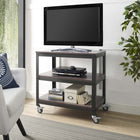 Modway Vivify Tiered Serving Stand - Grey Walnut-Durable Particleboard Top