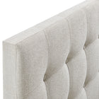 Modway - Emily Tissu tapis Tête de lit jumelée, Lin-7