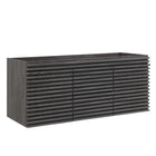 Modway Render 48" Double Sink Compatible Bathroom Vanity Cabinet - Charcoal-Mid-Century Modern Vanity