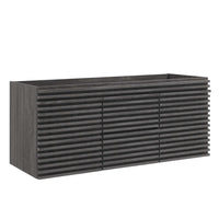 Modway Render 48" Double Sink Compatible Bathroom Vanity Cabinet - Charcoal-Mid-Century Modern Vanity
