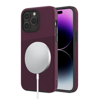 AXS PROTech Plus MagSafe Compatible Sleek Dual-layered Anti-Shock Case for Apple iPhone 15 Pro Max - Sangria-Drop resistant up to 10 feet