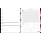 Hockey Canada 2026-2027 Weekly/Monthly planner - 11" H x 9" W - Red-One month per 2 page spread has open daily blocks, a notes section and past/future month reference calendars