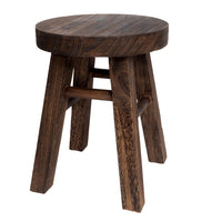 My Home My Living Rustic Wood Plant Stand - 8"Dia. x 10.75"H - Brown-Dimensions: 8”Dia x 10.75”H