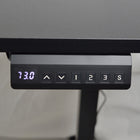 Ezywork 48" Whole Piece Top Electric Height Adjustable Standing Desk - Black Frame/Black Table Top-Height Adjustable Range: 28.75" - 46.5" (73cm - 118cm)