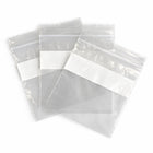 KL Rubber - Sac refermable en polyéthylène avec bloc d’identification blanc et trou de suspension - 2 Mil - 4 x 4 po - paquet de 1000-Approuvé pour le contact direct avec les aliments — idéal pour viandes, produits frais et produits secs