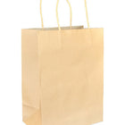 Eddie's Hang-Up Display Ltd. 100% Recycled Kraft Shoppers  - 8" W x 4-3/4" D x 10-1/4" H  - 250 Pack-Matching twisted paper handles