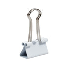 JAM Paper Colourful Binder Clips - Small - 3/4" - White - 25 Pack-Binder clips' strong hold keeps stacks of loose paper securely fastened together, without the risk of slipping or falling out