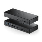 ALOGIC - Station d'accueil USB-C triple écran DP Alt. Mode - MA3 avec alimentation 100 W (chargement d'ordinateur portable) - 2 x DP et 1 x HDMI avec prise en charge jusqu'à 4K 60 Hz-Triple écran : la station d'accueil vous permet de connecter trois écrans externes grâce à deux ports DisplayPort et un port HDMI. Elle prend en charge des écrans jusqu'à 4K (consultez le tableau des résolutions compatibles avec votre ordinateur portable). La station d'accueil prend également en charge les modes Étendu et Miroi