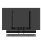 Kanto Universal Sound Bar Mounting Bracket - Wall and TV Mounting - Black-All necessary hardware included
