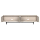 Hudson&Canal Whitman TV Stand for TV's up to 85" - Alder White-Clean with a soft, dry cloth and no harsh chemicals or abrasive cleaning materials