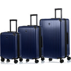 CHAMPS Element  3-Piece Expandable Hardside Luggage Set - Navy-Polycarbonate Material