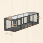 PawHut Outdoor Extendable Pet Enclosure with 3 Doors - Grey-Supports cats up to 22 lbs. (10 kg) safely in the tunnel 