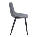 Zuo Daniel Dining Chair - Grey - Set of 2-3 year limited warranty