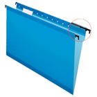 Pendaflex SureHook Reinforced Hanging Folders - Legal Size - Blue - 20 Pack-Superior durability - poly-laminate strips reinforce top edges and bottom fold