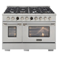 Kucht 48" KXP Series Dual Fuel Range Propane Gas - Stainless Steel-New Kucht Horus Digital Dial Thermostat