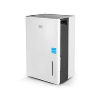 BLACK+DECKER 280 Sq. Ft. Dehumidifier for Medium to Large Spaces-The ideal dehumidifier for home basements, bathrooms & closets - The detachable 6.34-pint water tank removes up to 22 pints of water from the air per day and dehumidifies rooms up to 280 sq. ft. (2019 DOE Standards) / 1,500 sq. ft. (2012 DOE Standards), providing humidity control in the cellar, RV, boat, garage, and bedroom. Quiet at 52 dB. UL Safety Certified and 115 volts.