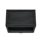 Manhattan Comfort Evelyn 32" Modern 1-Drawer Nightstand 2-Piece Set - Charcoal Grey-30 Day Limited Manufacturer's Warranty