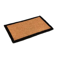 Floor Choice - FC10 Paillasson en Coco - 18 po x 30 po - Coins-Motif graphique de coins pour un effet visuel propre et moderne