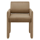 Modway Daven Stain-Resistant Performance Velvet Dining Armchair - Taupe-7