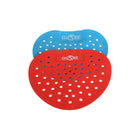 Globe Commercial Vinyl Urinal Screen - Bubble Gum scent - 10 Pack-Flexible to fit all urinals