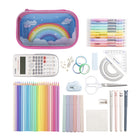 Zipit - Boîte à crayons au dessus transparent - Motif arc-en-ciel-8