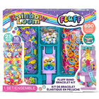 Rainbow Loom Fluff Band Bracelet Kit - 600 Bands - 16 Charms - 25 Beads- The Fluff Kit features 600 fluffy bands