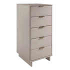 Manhattan Comfort Granville 23.62" Modern Tall Narrow Dresser - Light Grey-17.72" L x 23.62" W x 48.98" H