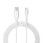 LOGiiX Vibrance Braid 1.2M USB-A to USB-C - White-1.2M (*3.94 ft) USB-A to USB-C cable to charge & sync USB-C devices