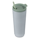 General Supply Goods + Co 700 ml Stainless Steel Tumbler with Straw - Sage-700 ml capacity