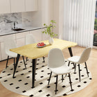 Homy Casa - Chaises d'accueil 4 places, tissu rembourré kaki-Parfait pour les tables de 30" à 36" : Idéal pour cuisines, appartements et bureaux.