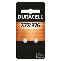 Duracell - Pile bouton en oxyde d’argent 376/377 - Paquet de 2-PUISSANCE LONGUE DURÉE DANS UNE GRANDE VARIÉTÉ D’APPAREILS : Les piles boutons en oxyde d’argent Duracell 376/377 fournissent une puissance fiable de longue durée pour les thermomètres numériques, les pointeurs laser, les chronomètres et plus encore