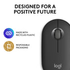 Logitech Pebble Mouse 2 M350s Slim Bluetooth Wireless Mouse - Portable - Lightweight - Customizable Button - Graphite-10