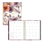 Blueline 17 Months Monthly Planner - August to Dec - 9-1/4" H x 7"-1/4" W - Floral Design - Bilingual-17 Months, August to December